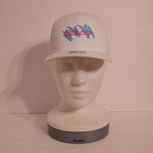 Richardson Trucker Cap with Blue-Pink Wave Logo - OS